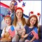 92Pcs Patriotic Party Favors Set, 4th of July Accesories Headbands Bulk with Bead Necklaces Tattoo Stickers